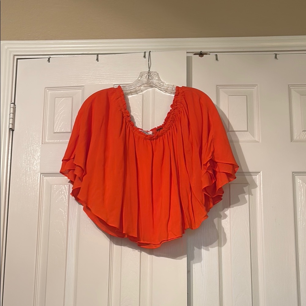 Orange Women's Top (off the shoulder)